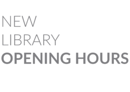 New Library Opening Hours