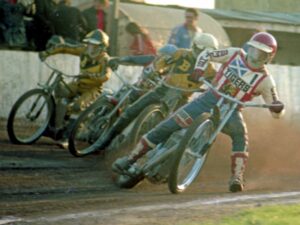 Speedway riders at Coatbridge in 1977