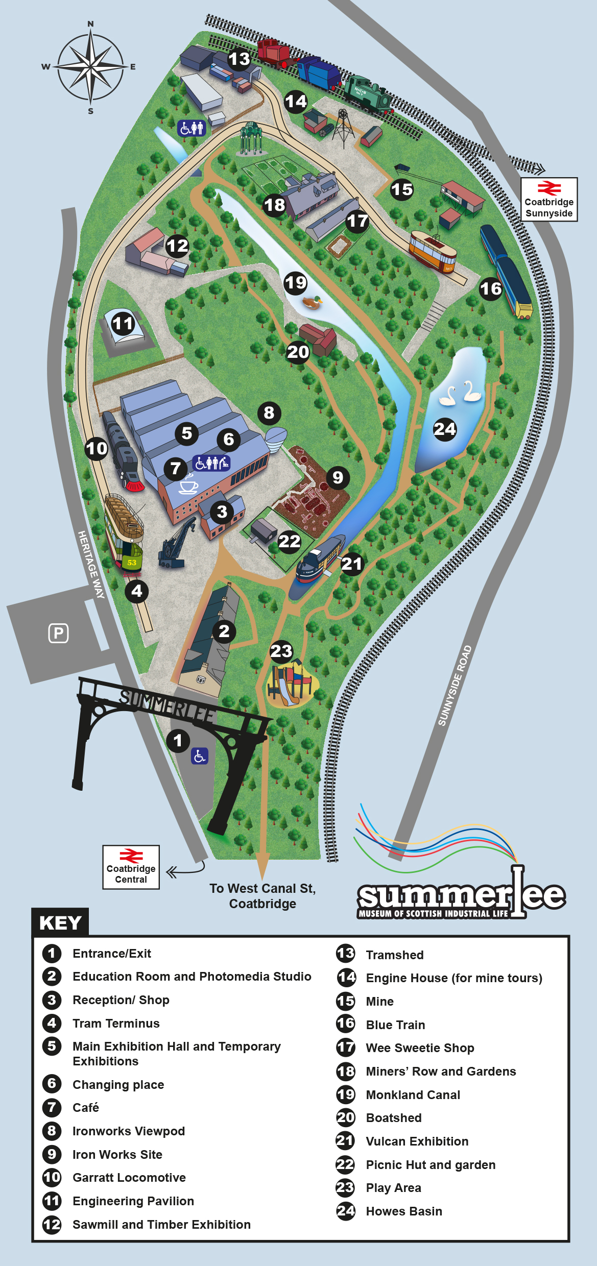 Summerlee Site Map