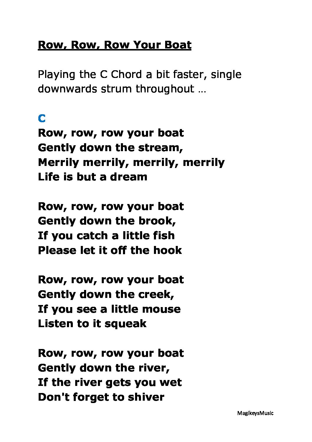 Video 2 lyrics Row Row Row Your Boat North Lanarkshire Council